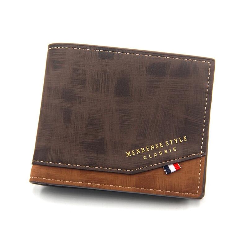New Arrival Korean Men Leather Original Wallet with Zipper Extra Capacity Leather Bifold Wallet for Mens Slim Front Pocket Pouch With Cash Spot